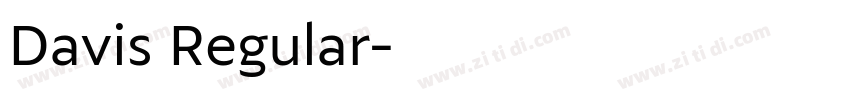 Davis Regular字体转换